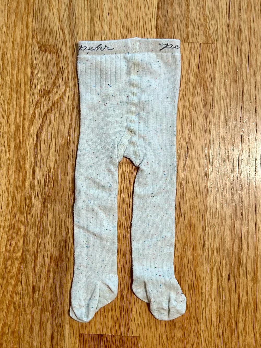 Pehr thick ribbed baby tights 6-12 months